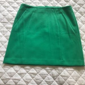 LOFT green skirt. Size 6.